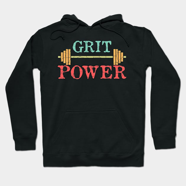 Grit Power Fitness Strength Hoodie by Funkrafstik